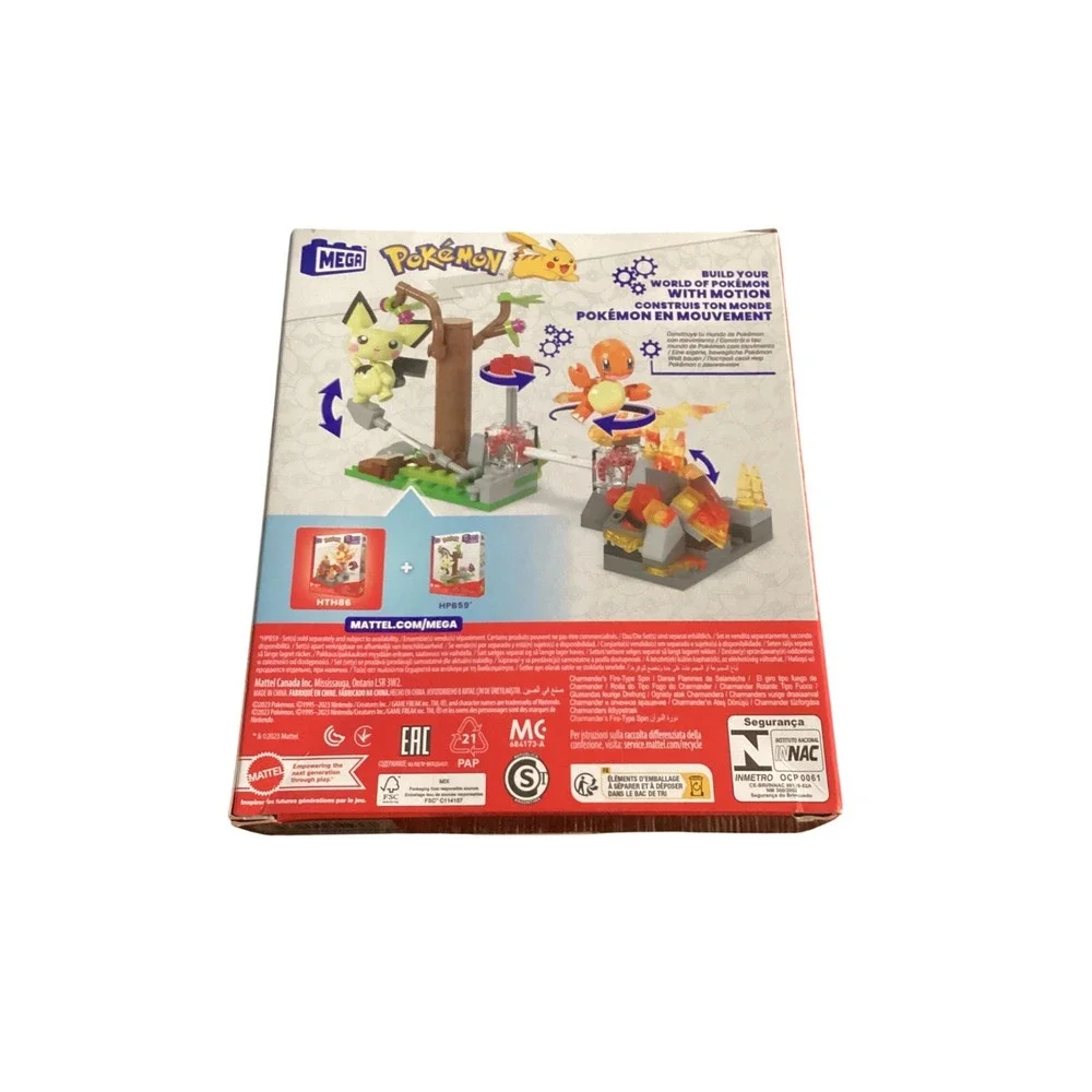Mega Pokemon Charmander Fire-Type Spin Building Set 81 Pcs HTH86 Motion Toy‎